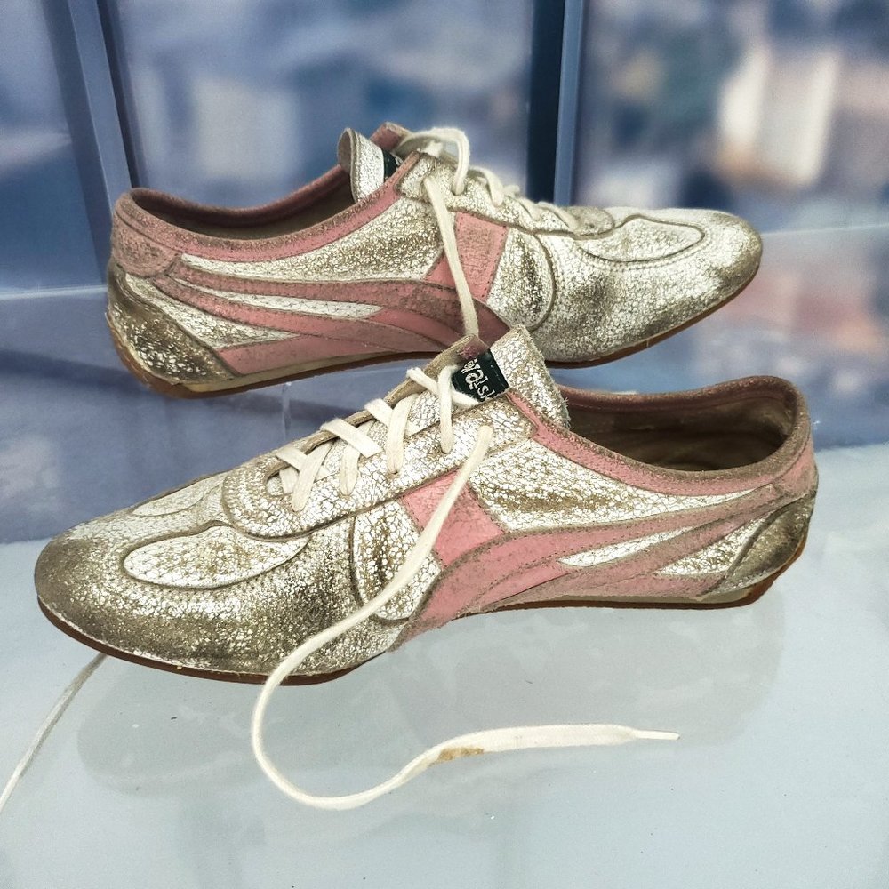 Kowalski Shoes Distressed Leather Sneakers US 6.5 Euro 39